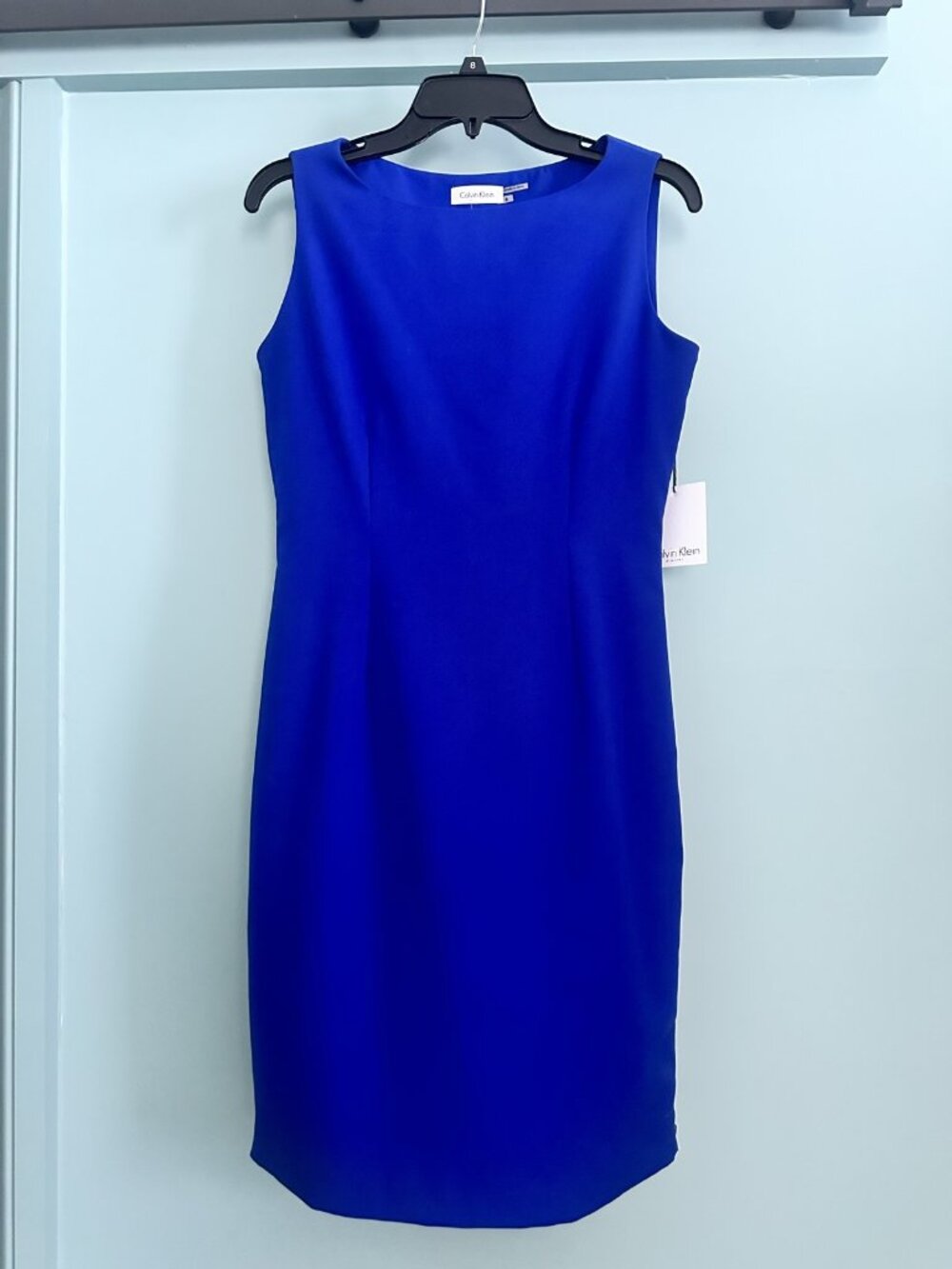 Calvin Klein Royal Blue Sleeveless Sheath Dress